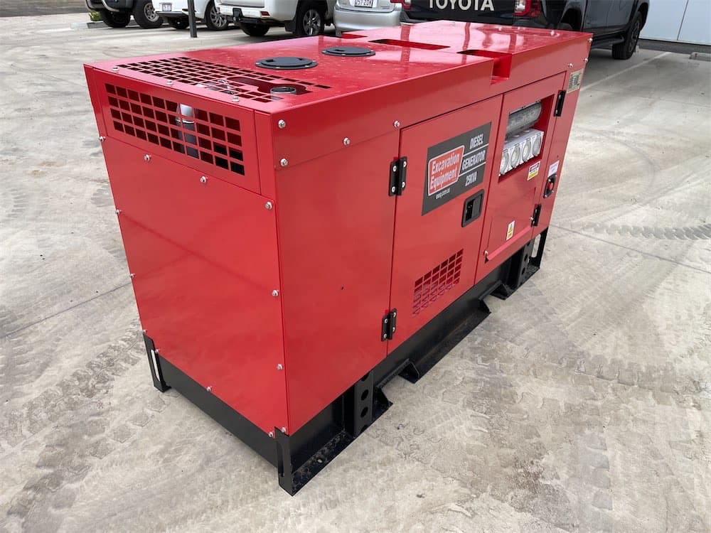 EXEQ 25kVA Silenced Diesel Generator view 5