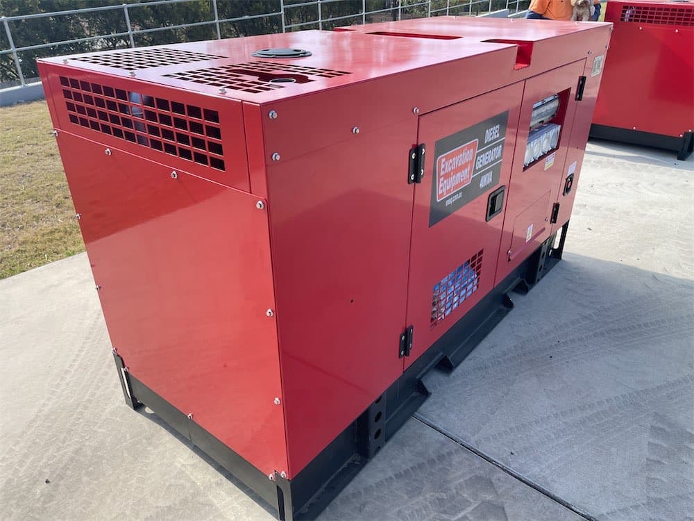EXEQ 40kVA Silenced Diesel Generator view 4