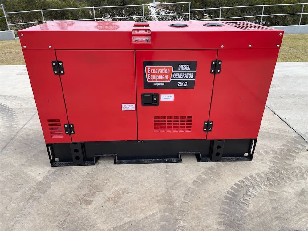 EXEQ 25kVA Silenced Diesel Generator view 6