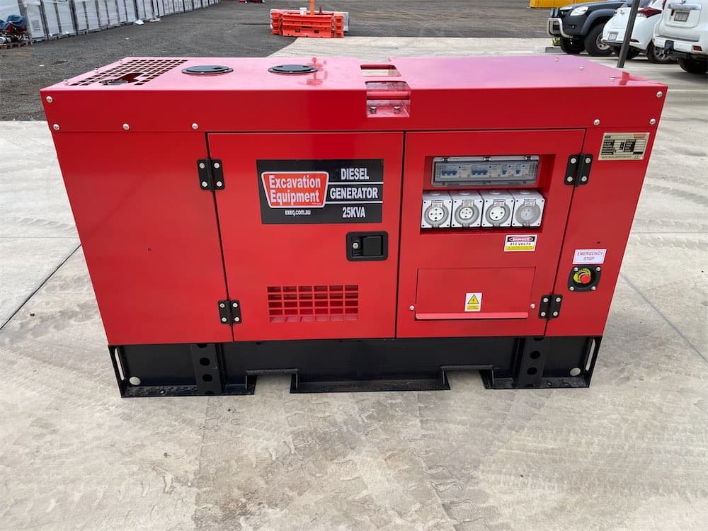 EXEQ 25kVA Silenced Diesel Generator view 4