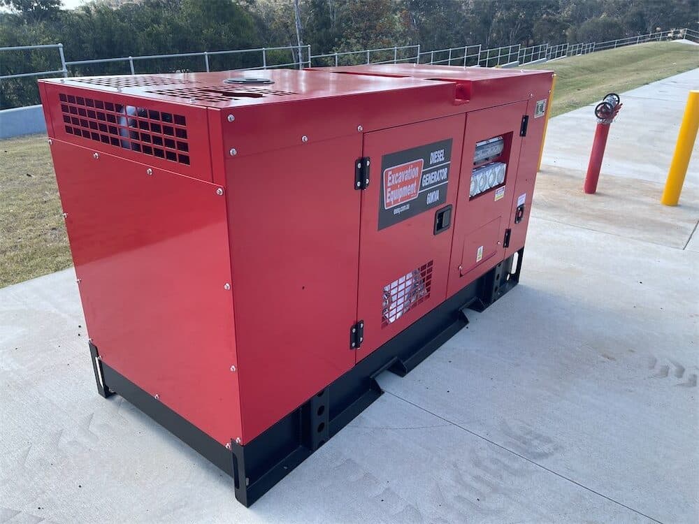 EXEQ 60kVA Silenced Diesel Generator view 2