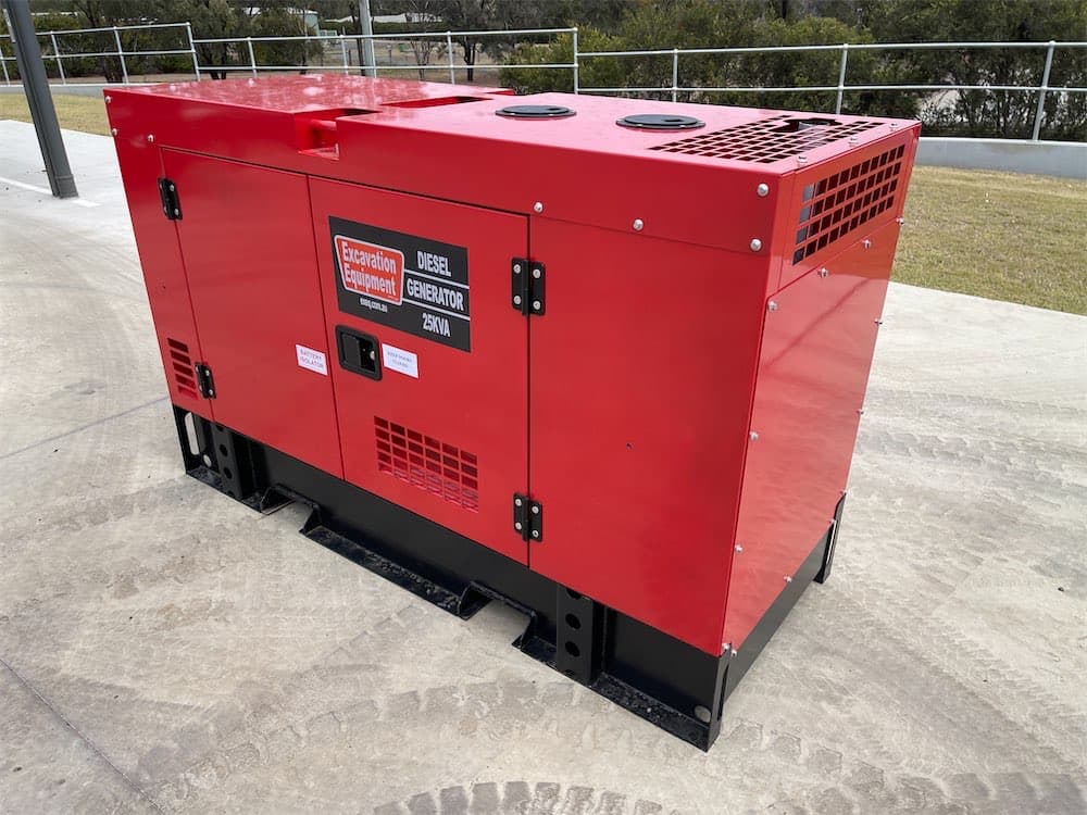 EXEQ 25kVA Silenced Diesel Generator view 3