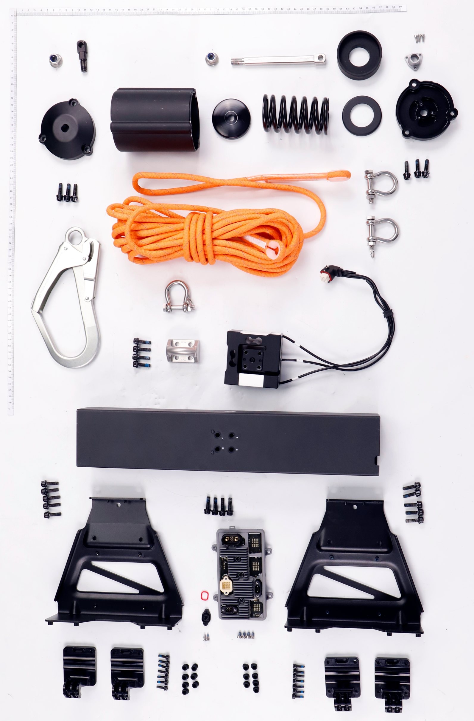 T100 Lift System Winch exploded parts diagram