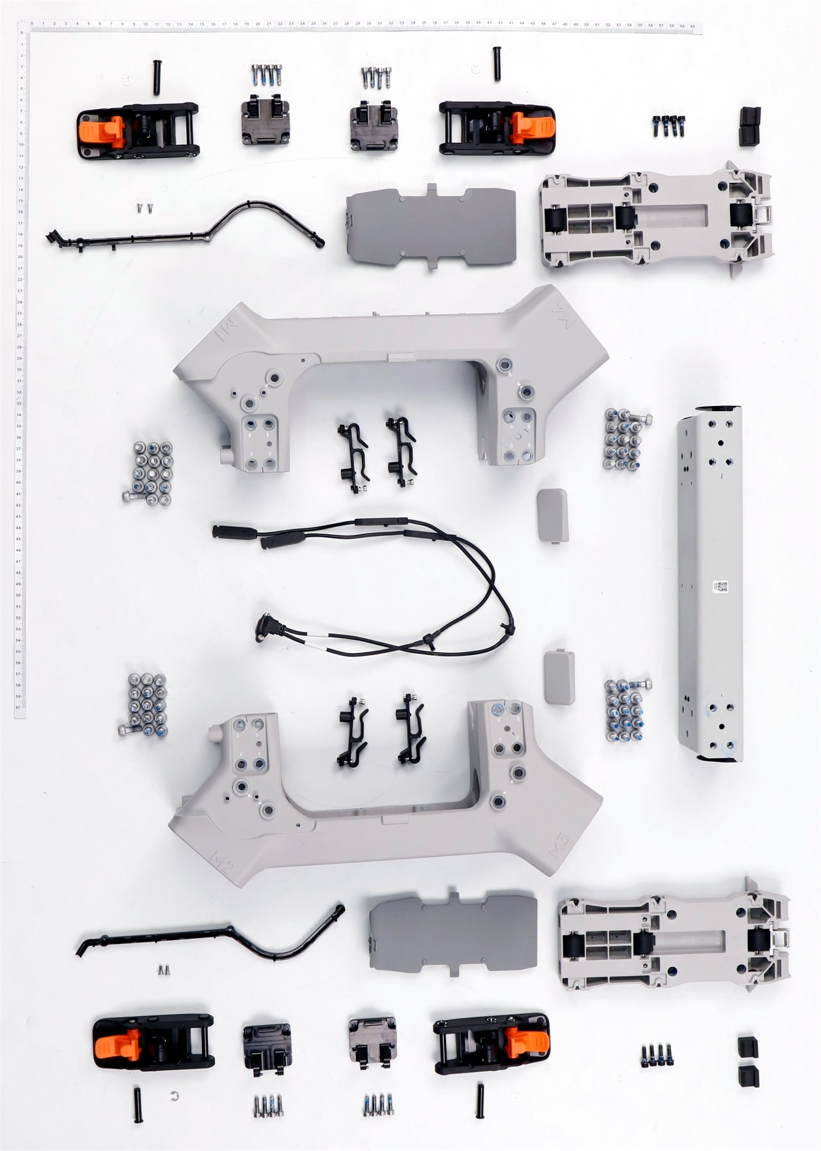 T100 Middle Rear Frame (1) exploded parts diagram