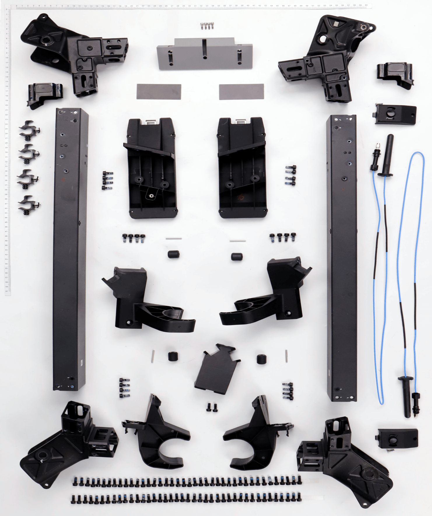 T70P Middle Frame exploded parts diagram