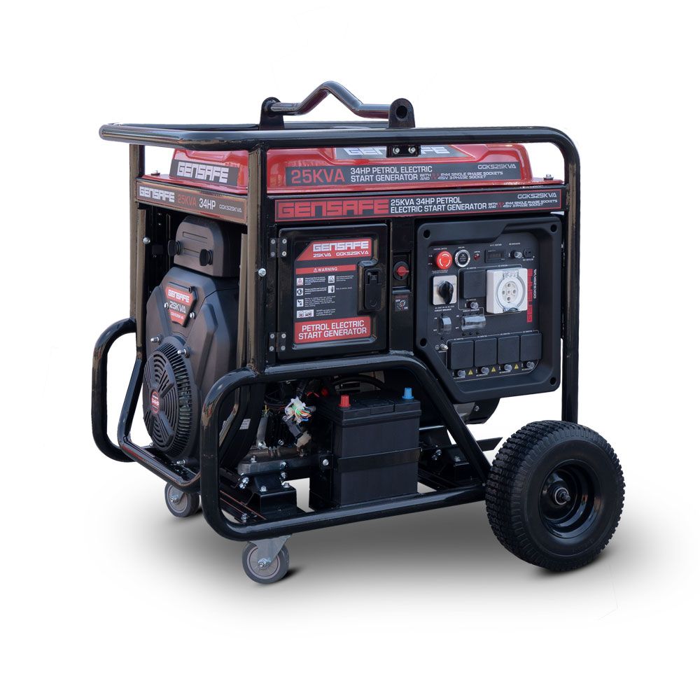 GenSafe GGKS25KVA 25kVA 3-Phase Petrol Generator