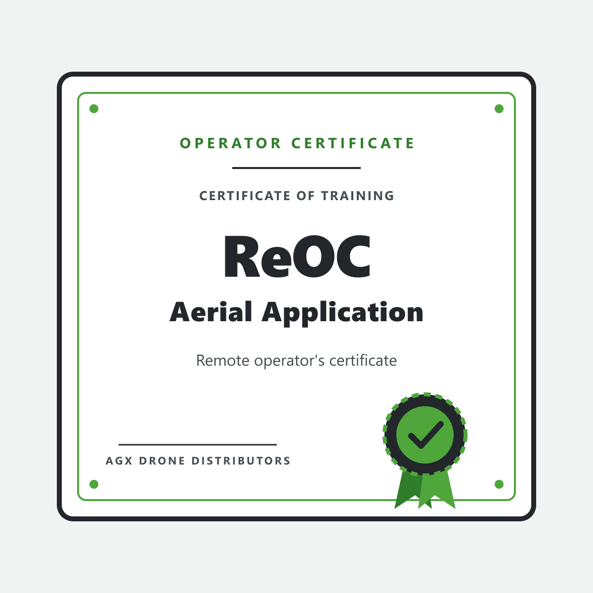 ReOC (Remote Operator Certificate)