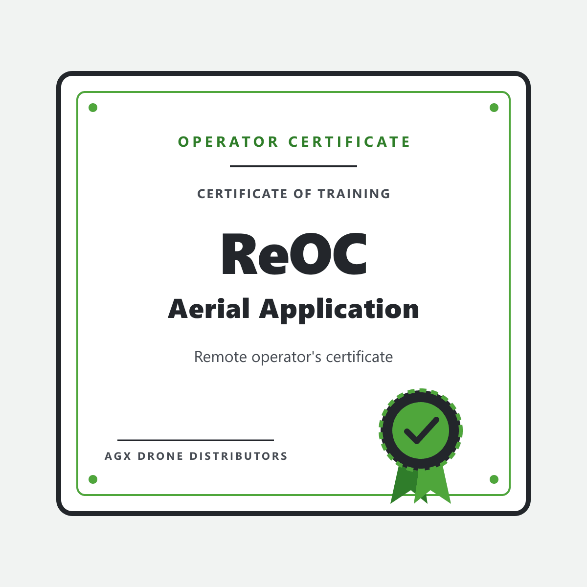 ReOC (Remote Operator Certificate)
